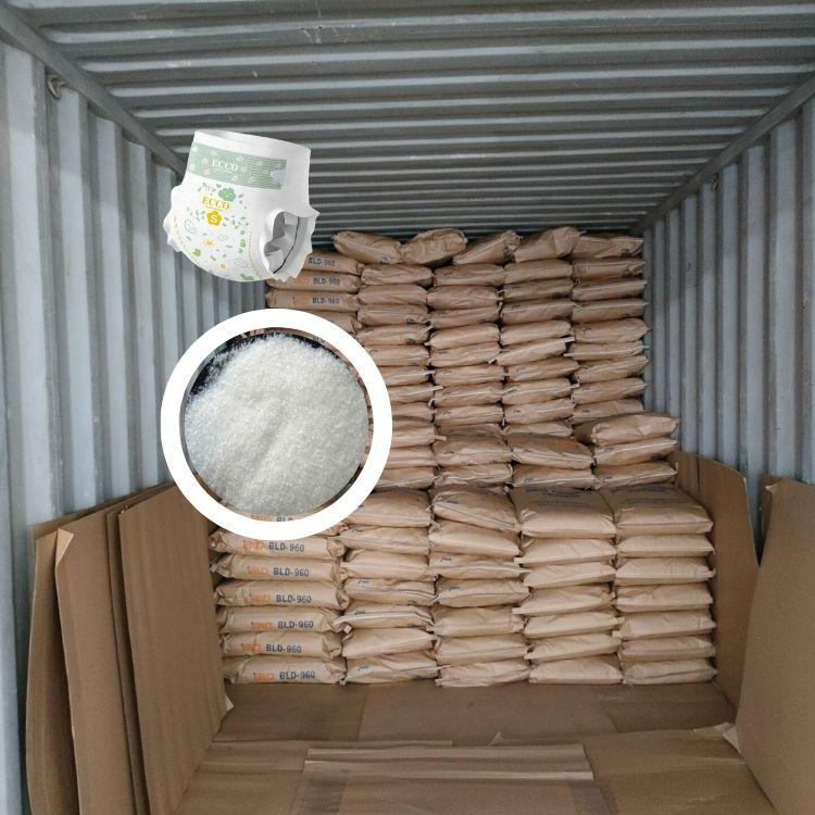 Super Water Absorbent Polymer SAP for Sanitary Napkin and Baby Diaper Raw Material