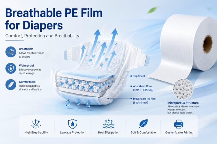 Breathable PE Film for Diapers: Features, Benefits and Applications
