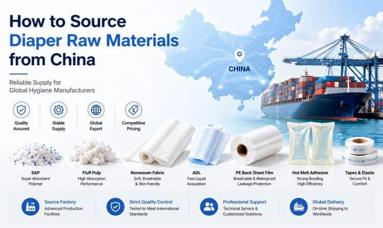How to Source Diaper Raw Materials from China: A Complete Buyer's Guide