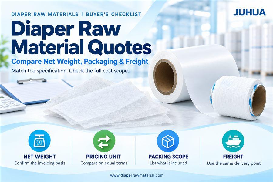 Diaper Raw Material Quotes: Comparing Net Weight, Packaging and Freight